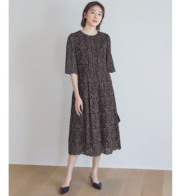 自由区「【オケージョン】フルールコードレース ワンピース」|ワンピース|スレート
