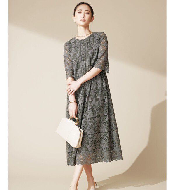 自由区「【オケージョン】フルールコードレース ワンピース」|ワンピース|