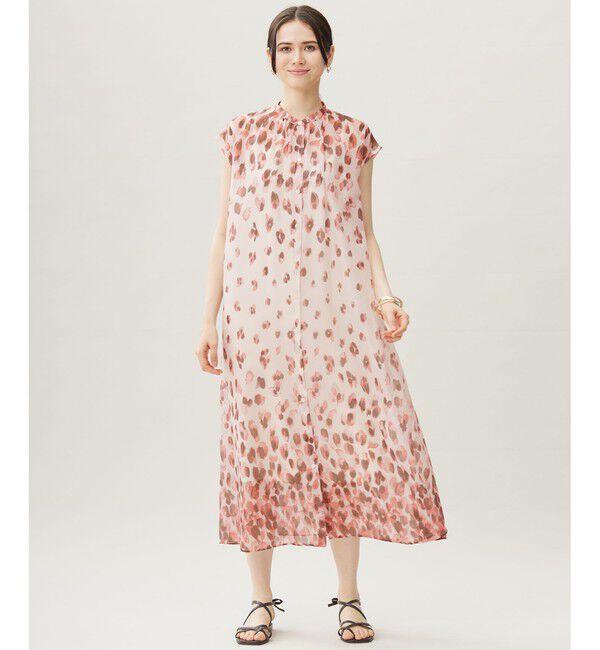 自由区「グラデーションペタルプリント ワンピース」|ワンピース|