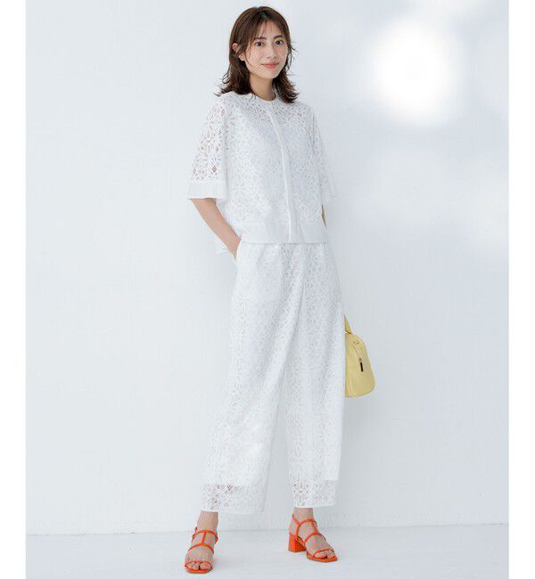 自由区「フラワータイルレース ブラウス」|シャツ・ブラウス|