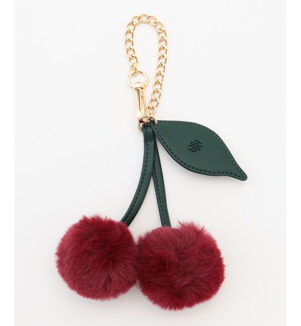 自由区「チェリー チャーム」|チャーム・キーホルダー|ボルドー