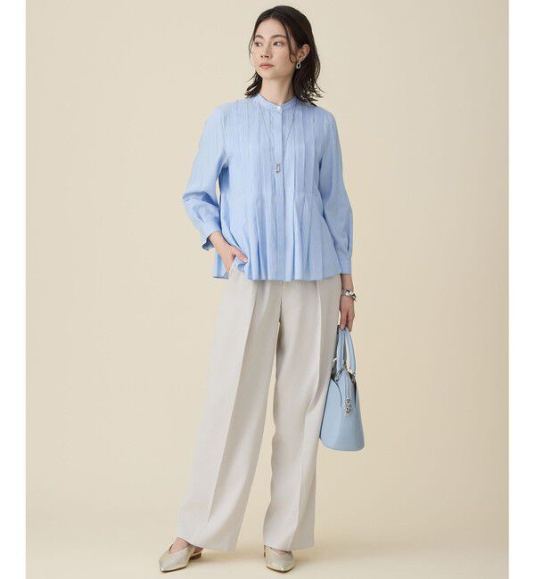 自由区「【カタログ掲載・ご好評につき新色追加・セレモニー】【MILOS】レザーポケット バッグ」|ハンドバッグ|