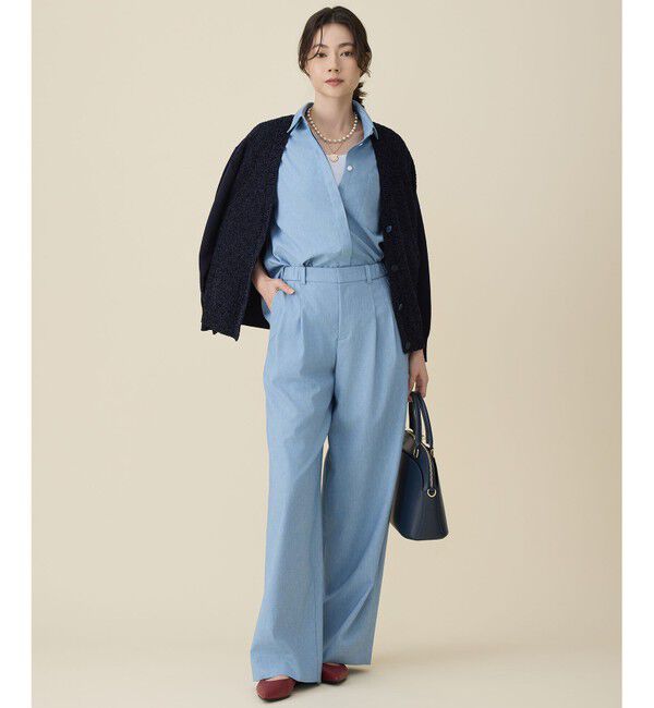 自由区「【カタログ掲載・ご好評につき新色追加・セレモニー】【MILOS】レザーポケット バッグ」|ハンドバッグ|