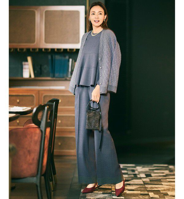 自由区「【SHIHOさん着用】ラメツイード カーディガン」|カーディガン|