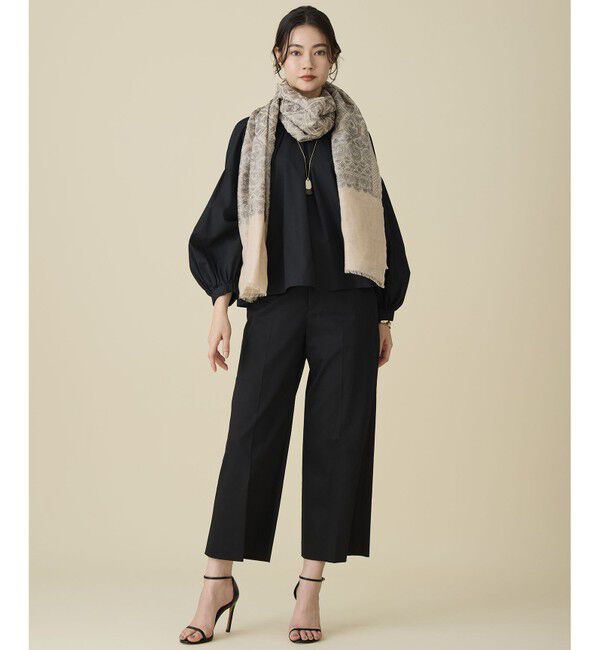 自由区「【SHIHOさん着用・冷房対策にも】レースエンブロイダリー ストール」|バンダナ・スカーフ|