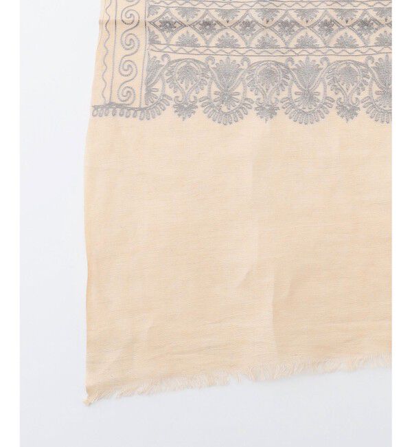 自由区「【SHIHOさん着用・冷房対策にも】レースエンブロイダリー ストール」|バンダナ・スカーフ|