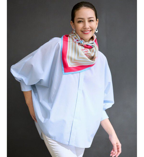 自由区「【カタログ掲載】フォルム シャツ」|シャツ・ブラウス|ブルー