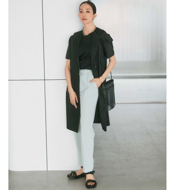 23区「【CLASSY.6月号掲載/洗える】リネンレーヨンストレッチ ジレ」|その他|