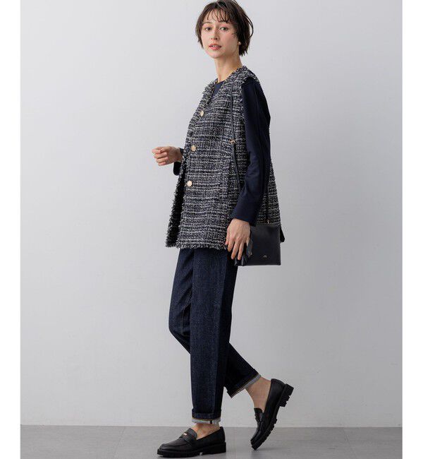 23区「GIOLICAツイード フォルム ジレ」|その他|