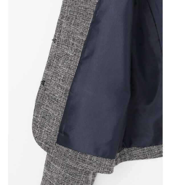 ANY SIS「ライトストレッチ ツイード ジャケット」|ノーカラージャケット|