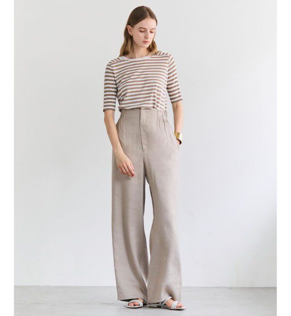 BEIGE,「MICA / リネンブレンドイージーワイドパンツ」|その他|