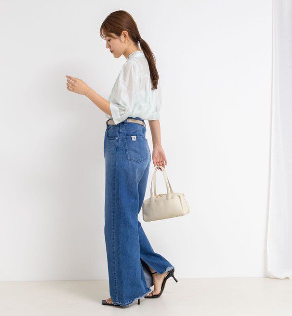 NOLLEY'S「5分袖衿フリルブラウス」|シャツ・ブラウス|