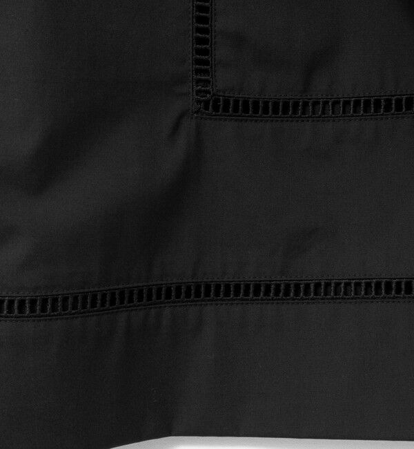 NOLLEY'S「ウォッシャブルはしごレース半袖ショートシャツ」|シャツ・ブラウス|