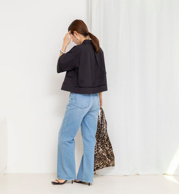 NOLLEY'S「ウォッシャブルはしごレース半袖ショートシャツ」|シャツ・ブラウス|