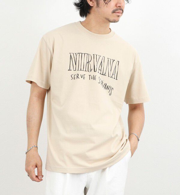 NOLLEY'S goodman「【GOOD ROCK SPEED】NIRVANA バンド プリントTシャツ 26SS」|Tシャツ・カットソー|ベージュ