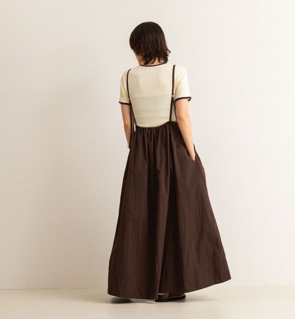 MAQWEL「【追加】【MAQWEL/マクウェル】ウォッシャブルソフトタフタワンピース」|ワンピース|