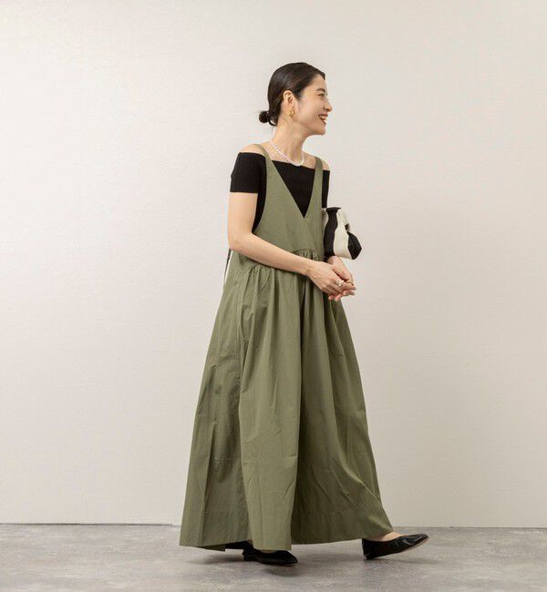 MAQWEL「【追加】【MAQWEL/マクウェル】ウォッシャブルソフトタフタワンピース」|ワンピース|