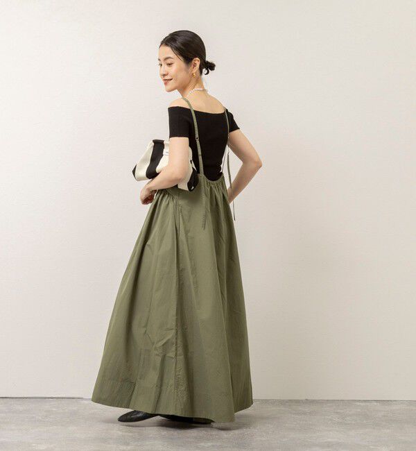 MAQWEL「【追加】【MAQWEL/マクウェル】ウォッシャブルソフトタフタワンピース」|ワンピース|