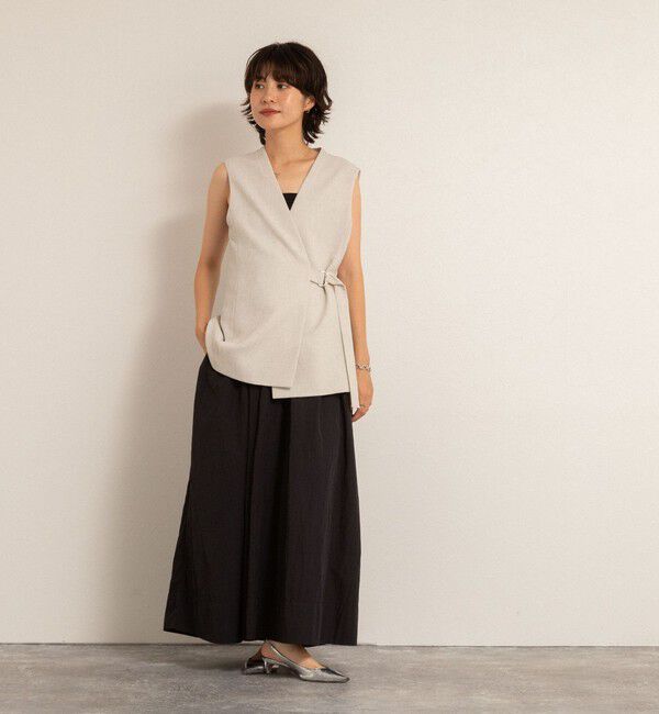 MAQWEL「【追加】【MAQWEL/マクウェル】ウォッシャブルソフトタフタワンピース」|ワンピース|