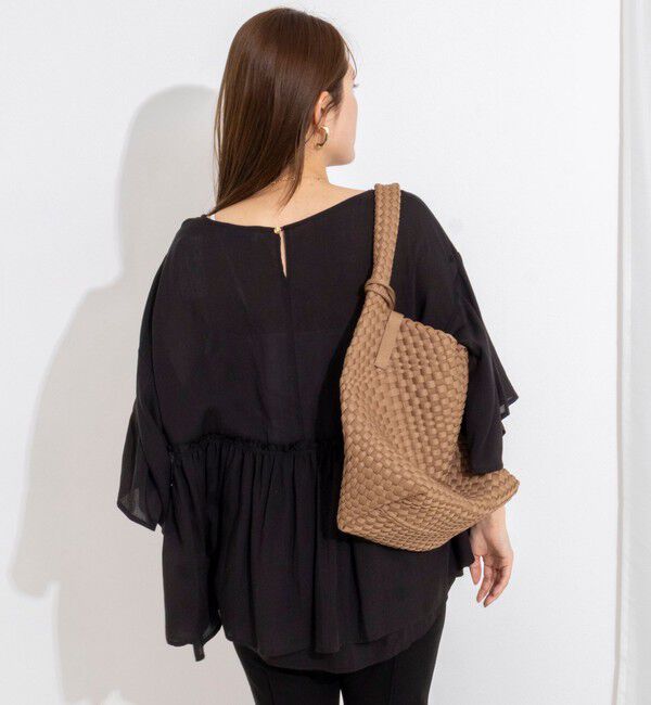 NOLLEY'S「【WEB限定】ダブルギャザーオーバーブラウス」|シャツ・ブラウス|