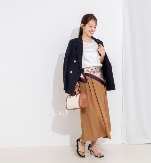 NOLLEY'S「【一部WEB限定色アイテム】ウォッシャブル高機能タックフレアースカート」|フレア|