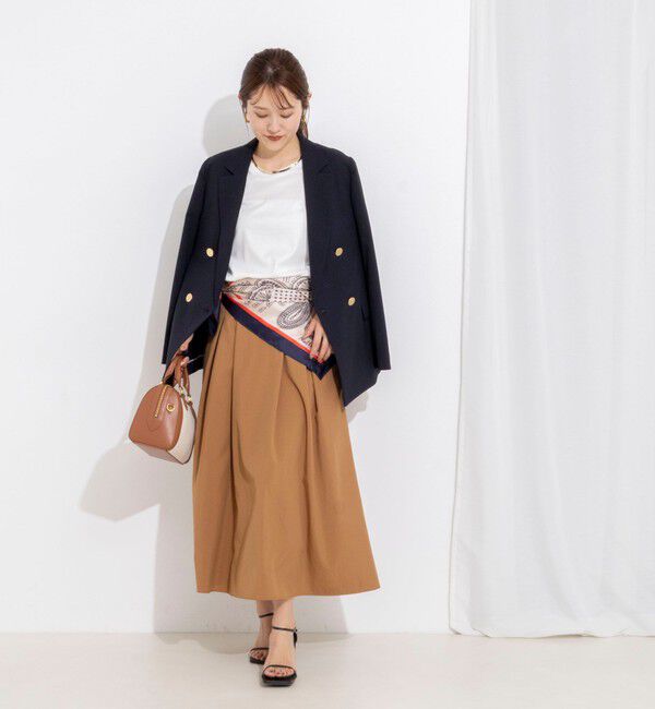 NOLLEY'S「【一部WEB限定色アイテム】ウォッシャブル高機能タックフレアースカート」|フレア|