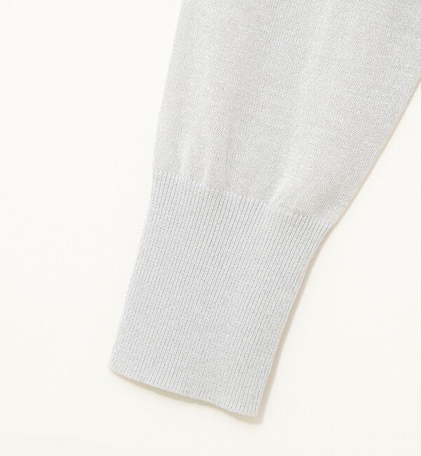 NOLLEY'S「《手洗い可能/アンサンブル対応》ラメVネックカーディガン」|カーディガン|