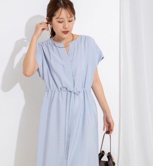 NOLLEY'S「ウォッシャブル前タックワンピース」|ワンピース|