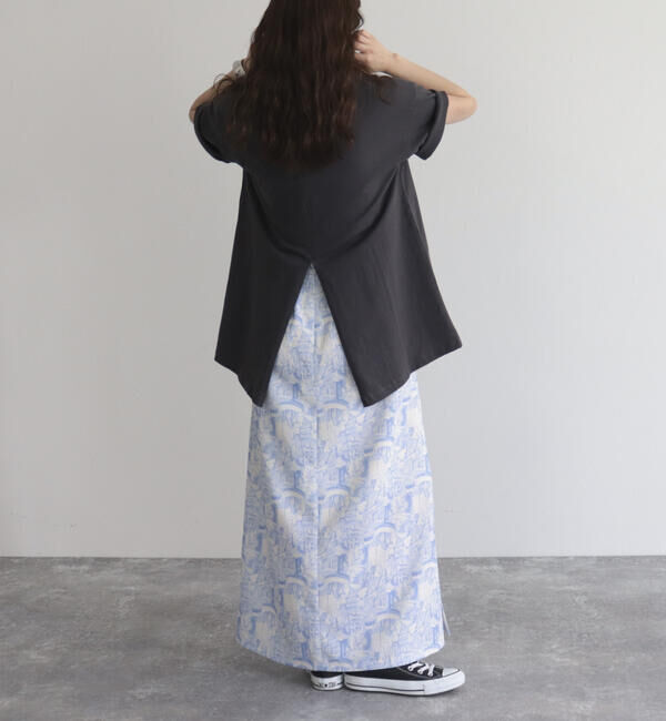 fredy emue「ランドスケープ柄スカート」|フレア|