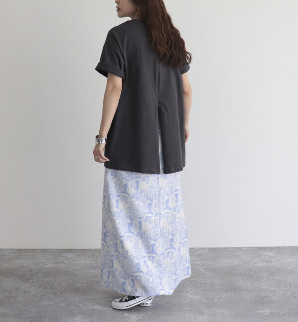 fredy emue「ランドスケープ柄スカート」|フレア|