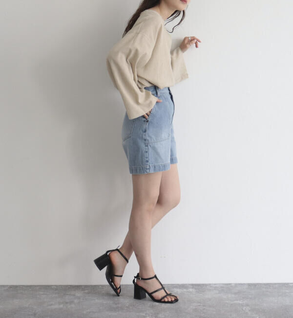 fredy emue「【fredy emue】リネン混Tシャツブラウス」|シャツ・ブラウス|