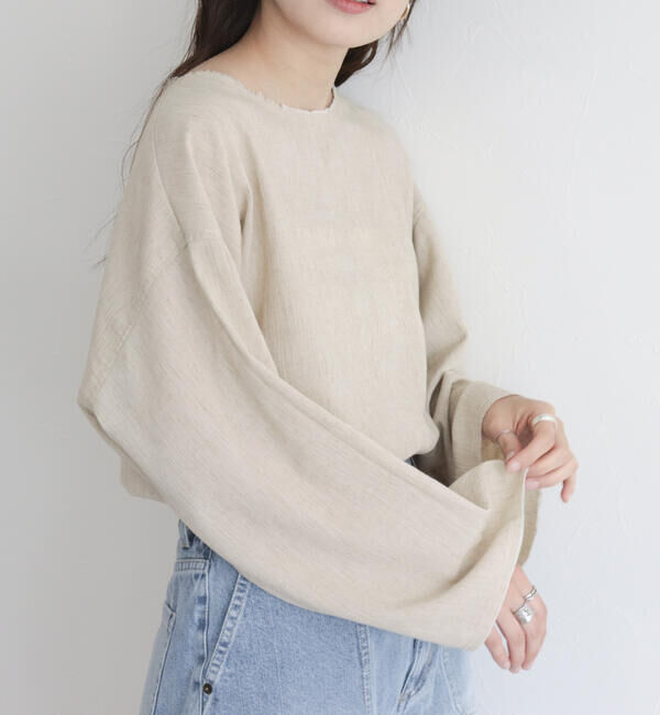 fredy emue「【fredy emue】リネン混Tシャツブラウス」|シャツ・ブラウス|