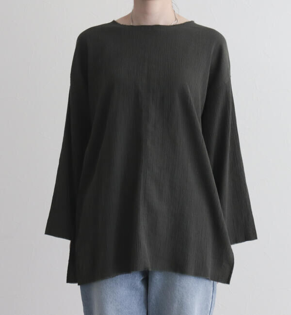 fredy emue「【fredy emue】リネン混Tシャツブラウス」|シャツ・ブラウス|