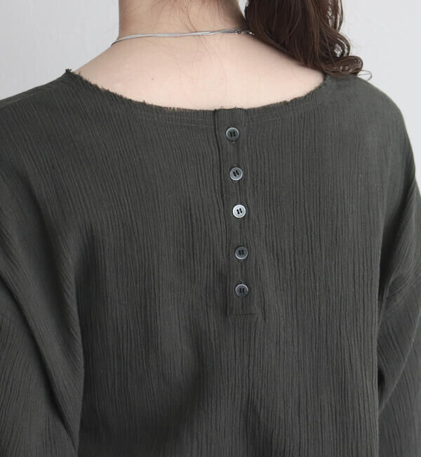 fredy emue「【fredy emue】リネン混Tシャツブラウス」|シャツ・ブラウス|