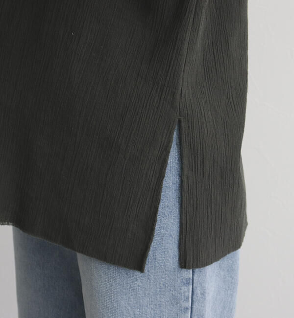 fredy emue「【fredy emue】リネン混Tシャツブラウス」|シャツ・ブラウス|