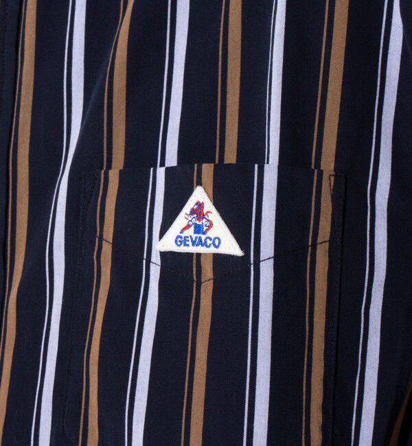 GLOSTER「【GEVACO/ゲバコ】ピーチ起毛マルチストライプレギュラーシャツ」|シャツ・ブラウス|