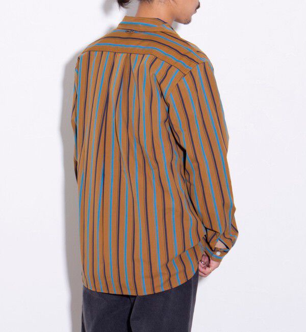 GLOSTER「【GEVACO/ゲバコ】ピーチ起毛マルチストライプレギュラーシャツ」|シャツ・ブラウス|