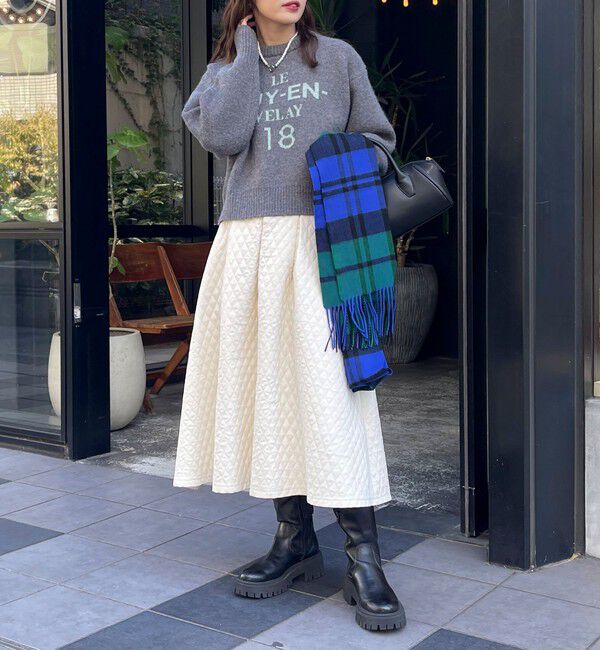 fredy emue「キルティングタックスカート」|スカート|