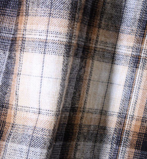 GLOSTER「【GEVACO/ゲバコ】裾ストレートカット ネルシャツ」|シャツ・ブラウス|