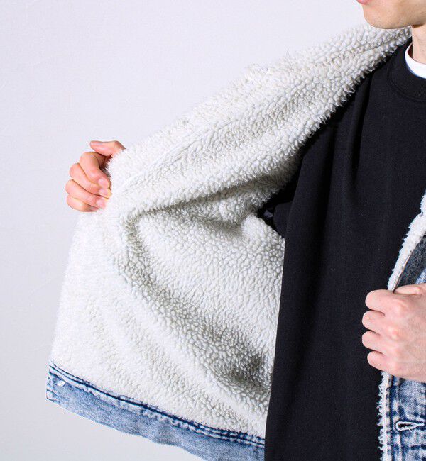 GLOSTER「デニムストームライダース 裏ボア デニムジャケット」|デニムジャケット|