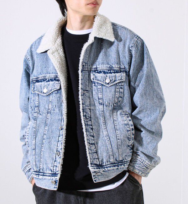 GLOSTER「デニムストームライダース 裏ボア デニムジャケット」|デニムジャケット|