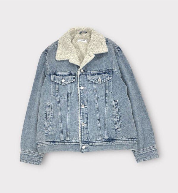 GLOSTER「デニムストームライダース 裏ボア デニムジャケット」|デニムジャケット|ブルー系2