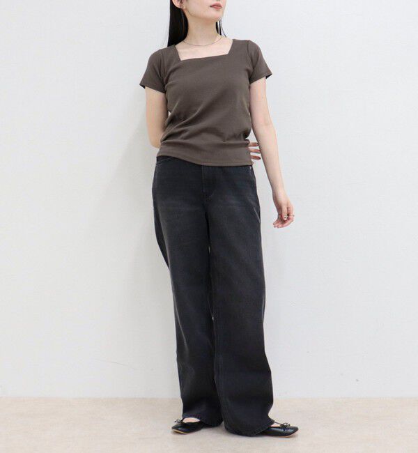 fredy emue「【@sora_522m企画】スクエアネックコンパクトTシャツ」|Tシャツ・カットソー|