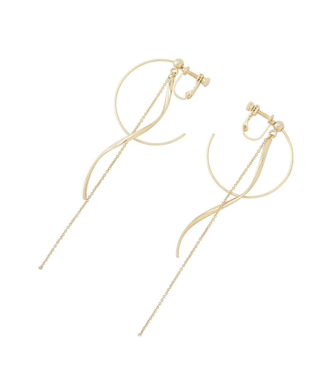 SALON adam et rope'「【SALONオリジナルBOX付き】14KGFフープイヤリング」|イヤリング|