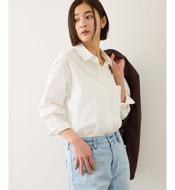 ROPE「【THOMAS MASON(トーマスメイソン)】レギュラーカラーシャツ/イージーケア」|シャツ・ブラウス|オフホワイト(15)