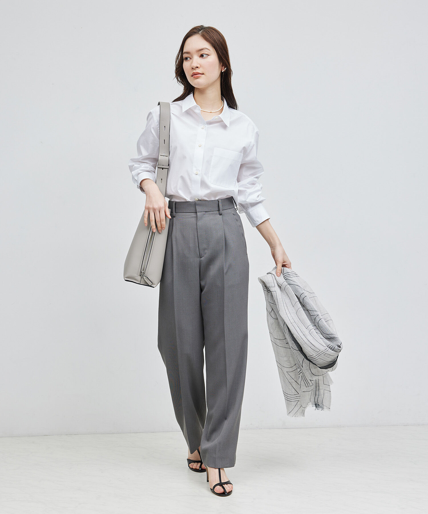 ROPE「【THOMAS MASON(トーマスメイソン)】レギュラーカラーシャツ/イージーケア」|シャツ・ブラウス|