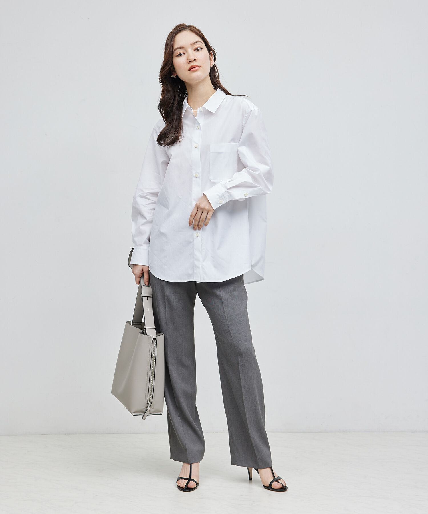 ROPE「【THOMAS MASON(トーマスメイソン)】レギュラーカラーシャツ/イージーケア」|シャツ・ブラウス|