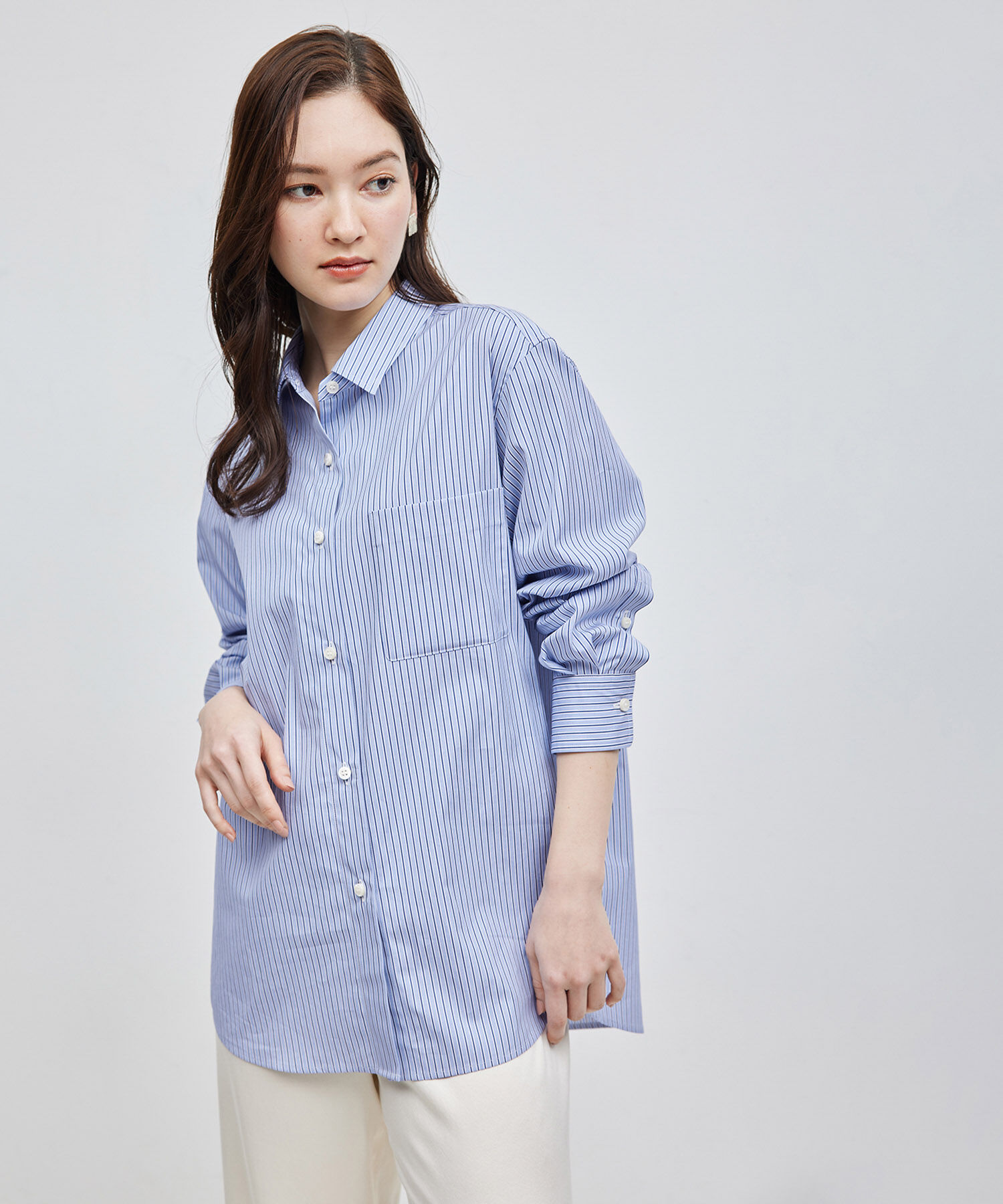 ROPE「【THOMAS MASON(トーマスメイソン)】レギュラーカラーシャツ/イージーケア」|シャツ・ブラウス|