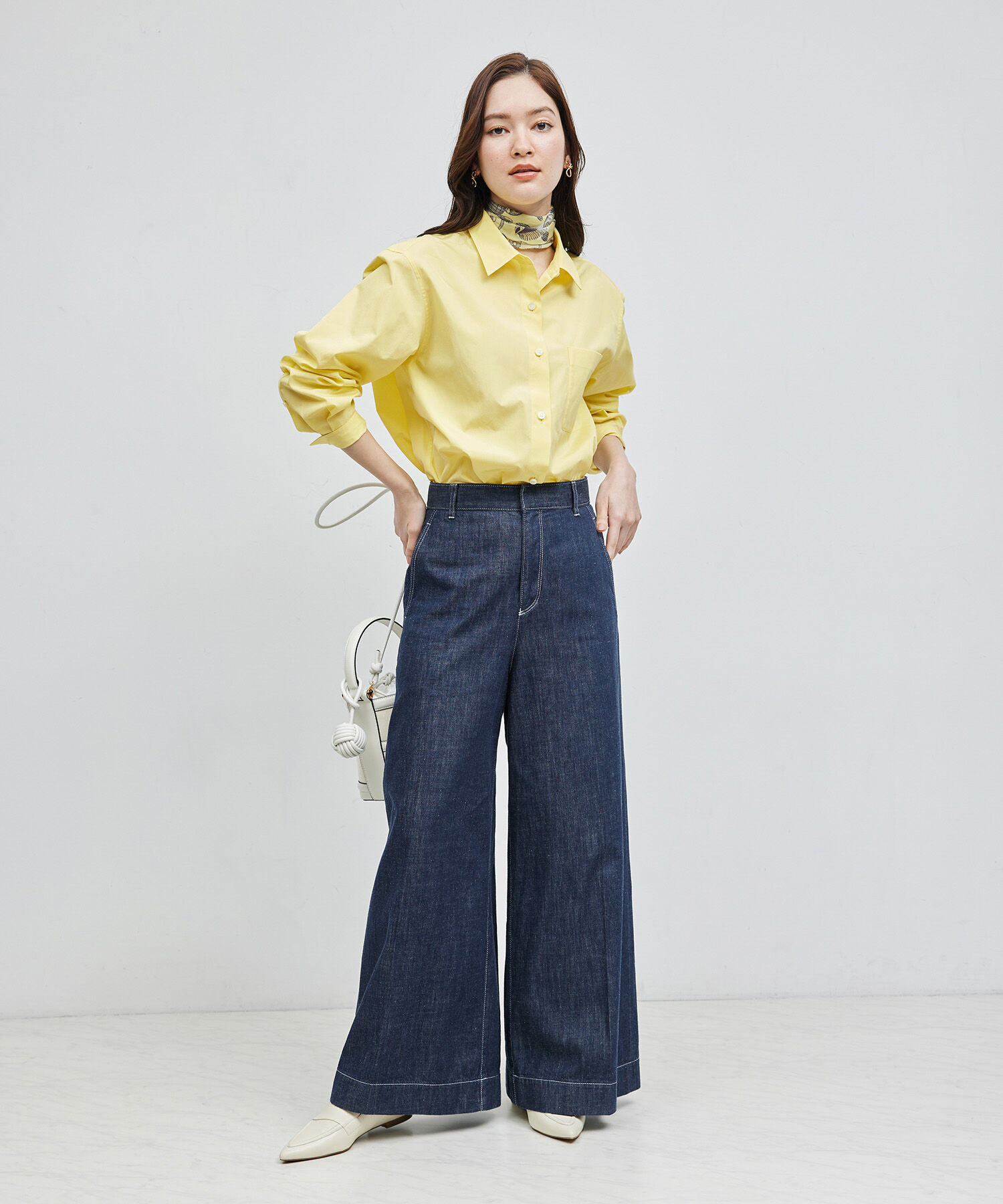 ROPE「【THOMAS MASON(トーマスメイソン)】レギュラーカラーシャツ/イージーケア」|シャツ・ブラウス|