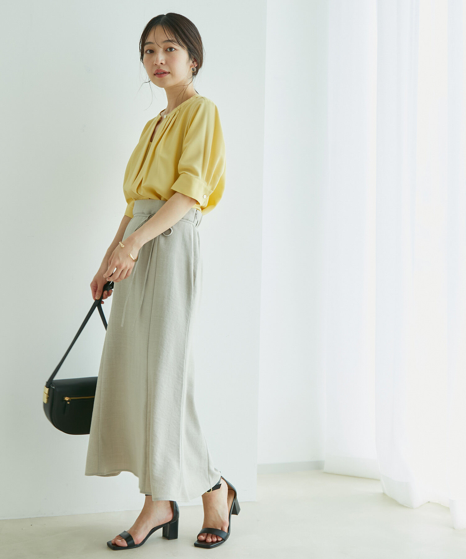 VIS「【一部サイズ公式サイト・直営店舗限定】リネンライクマーメイドスカート【sustainable】」|スカート|